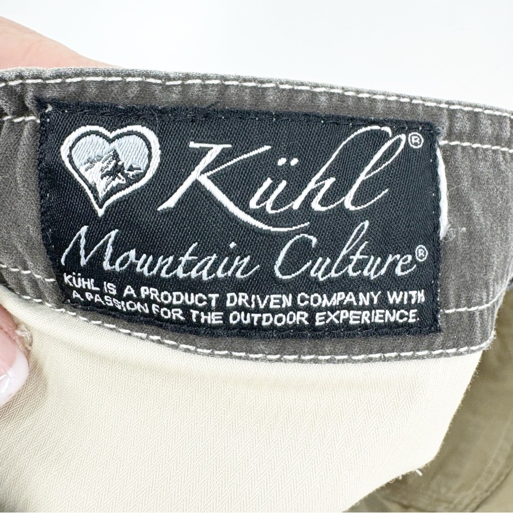 ✅ KUHL HIKING/OUTDOOR SHORTS KHAKI SIZE 12 POCKETS - Picture 8 of 8